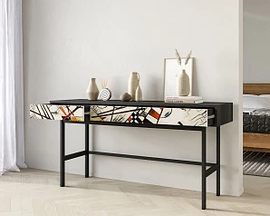 красивые Консоль с двумя ящиками "Emerson" by Kandinsky арт EM22/Print_01 на заказ