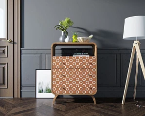 красивые Высокий комод "Ellipse print" с тремя ящиками принт 3 арт EL04/print_3 на заказ