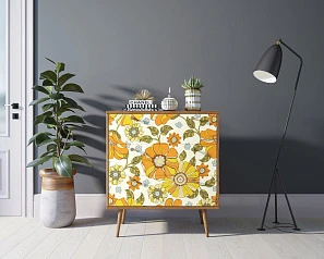 купить Комод "Berber" три ящика 47 принт арт BB40/Print_47 в интернет-магазине