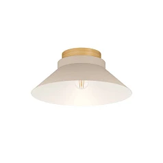 красивые 900736 Потолочный светильник MOHARRAS, 1X40W (E27), H160, ?400, дерево, коричневый / сталь, песочный в интернет-магазине