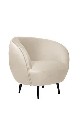 заказать стильное Мягкое кресло Small Benee Beige на черных ножках