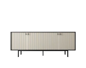 фото Комод с четыремя дверками "Emerson" арт EM01/milky/L