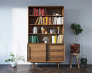 Стеллаж "Bruni" с дверками арт BR-01 на заказ в интернет-магазине