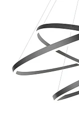 Люстра Orblaze 3 rings 1000 black в интернет-магазине