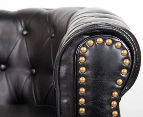 красивое Кожаное кресло Karo Black V2 на заказ