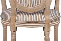 заказать Мягкий стул с подлокотниками Volker Arm Orange Pinstripe