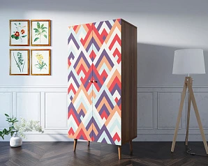 заказать Шкаф малый двухстворчатый "Berber" принт 2 арт BB08/Print_02 в интернет-магазине