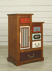 купить стильные Прикроватная тумба "Gouache Birch" арт M20010ETG/1, разноцветная в интернет-магазине