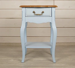 купить стильные Прикроватная тумба "Leontina Blue" с одним ящиком арт ST9302SB