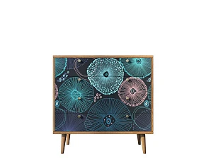 красивые Комод "Berber" пять ящиков 32 принт арт BB36/Print_32 в интернет-магазине