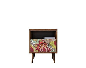 заказать Тумбочка "Berber" с одним ящиком 6 принт арт BB06/Print_06, разноцветная в интернет-магазине