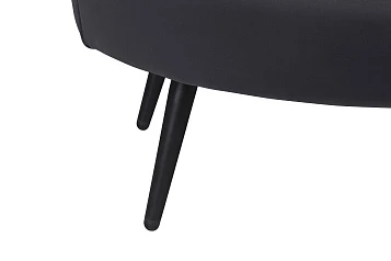 купить Дизайнерский диван Pearl Double Black на черных ножках