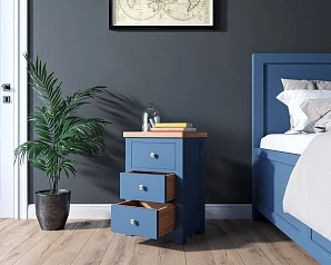 купить красивые Тумба "Jules Verne" с тремя ящиками арт JV21ETGB Синий