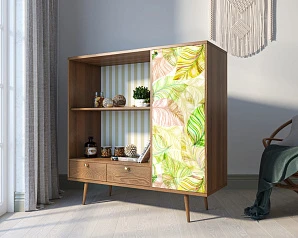 фото Стеллаж с нишей "Berber" принт 29 арт BB28/Print_29 в интерьере