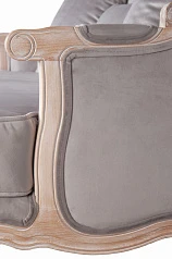 Двухместный дизайнерский диван Brody Double grey в интернет-магазине