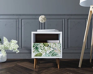 заказать Тумбочка "Berber" с одним ящиком 4 принт арт BB06/Print_04, разноцветная в интернет-магазине