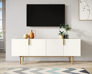 купить Комод под TV с четыремя дверками "Line" LN06/GR1/beige в интернет-магазине