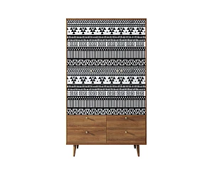 красивый Шкаф трехстворчатый "Berber" принт 19 арт BB02/Print_19 в интернет-магазине