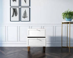 купить Комод-тумба "Andersen" с двумя ящиками арт AN04/1WH