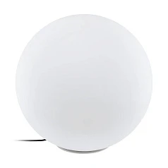 Уличный напольный светильник MONTEROLO-Z, E27, 1X9W, IP65, H600, ?600, пластик, белый в интерьере