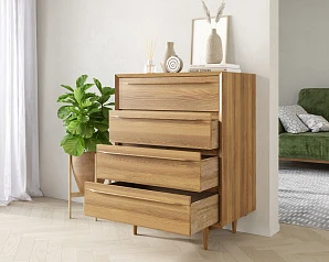 Комод в Скандинавском стиле "Bruni" на четыре ящика арт BR08 на заказ