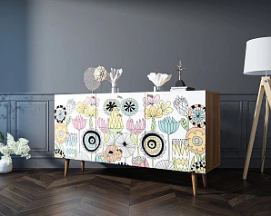 купить стильные Комод "Berber" с ящиками арт BB14/Print_03