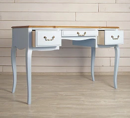 фото Стол письменный "Leontina Blue" арт ST9347B в интерьере