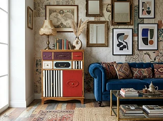 Вертикальный комод "Гуашь (Gouache)" (2 ящика) арт G20016ETG/1 в интернет-магазине