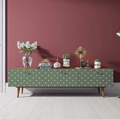 купить Комод "Berber" с ящиками низкий под TV принт 12 арт BB19/Print_12 в интернет-магазине