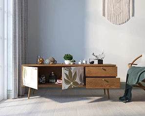 купить стильные Комод "Berber" два ящика и две дверки 27 принт арт BB27/Print_27