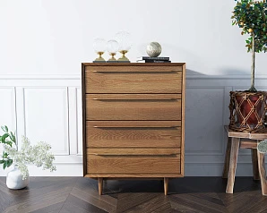 Комод в Скандинавском стиле "Bruni" на четыре ящика арт BR08 на заказ
