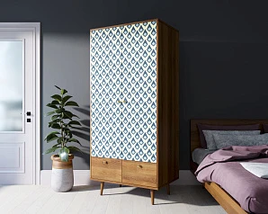 купить красивый Шкаф двухстворчатый "Berber" принт 13 арт BB16/Print_13 в интернет-магазине