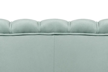 заказать Диван ракушка для гостиниц Pearl Triple Green на черных ножках