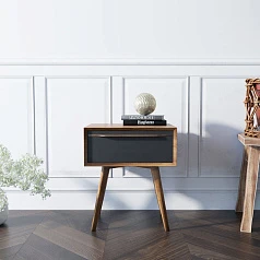 купить красивые Тумба для прихожей "Bruni Black" с ящиком арт BR-11Black