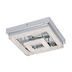 купить 95659 Светодиодный потолочный светильник FRADELO, 12W (LED), 240х240, сталь, хром/пластик с кристал., хром