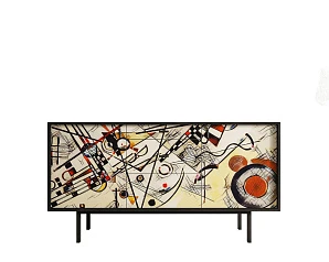 купить стильный Комод две дверки и три ящика "Emerson" by Kandinsky арт EM08/Print_01