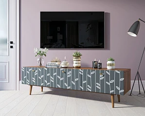 заказать Комод "Berber" с ящиками низкий под TV принт 18 арт BB19/Print_18