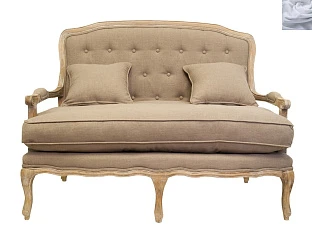 Прямой диван модерн Yareli Brown серый в интернет-магазине