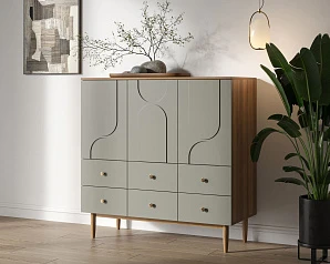 купить стильный Комод с тремя дверками и шестью ящиками "Arka" AR18-F2