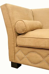 фото Прямой диван 3 места арт-деко Volte коричневый