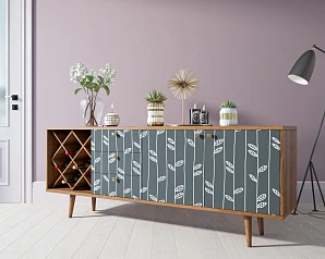 купить стильные Комод "Berber" удлиненный с бутылочницей 18 принт арт BB15/Print_18 в интернет-магазине
