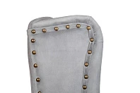 Дизайнерский барный стул Skipton Grey Velvet