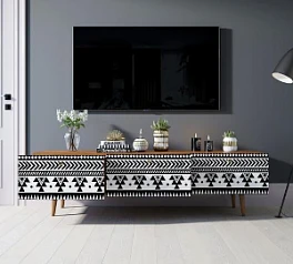 купить стильные Комод "Berber" с ящиками низкий под TV принт 19 арт BB19/Print_19