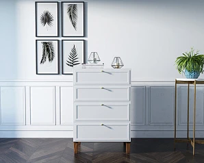 купить стильные Комод "Andersen" вертикальный арт AN07WH