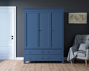 фото Шкаф трехстворчатый в стиле Кантри "Jules Verne" арт JV27/3ETGB