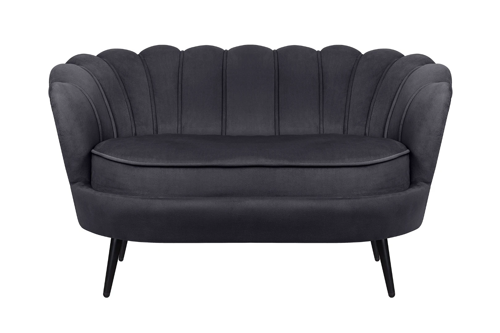 заказать Дизайнерский диван Pearl Double Black на черных ножках