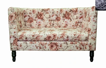 купить стильные Диван Rose Flower в современном стиле темно серый в интернет-магазине