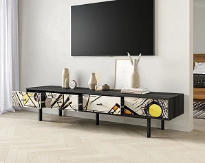 купить Комод с четырьмя ящиками под TV "Emerson" by Kandinsky арт EM06/Print_01