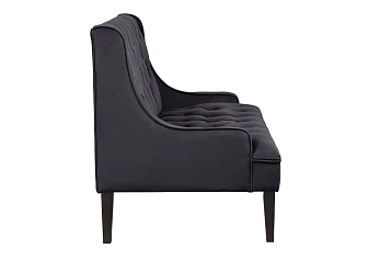 Прямой двухместный американский диван Sommet черный