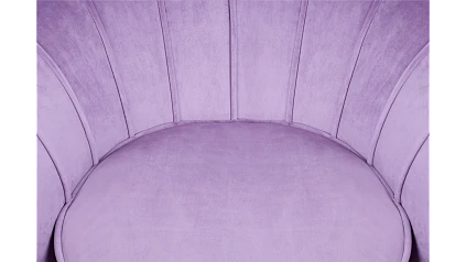 Кресло с пуфом ракушка Pearl Purple